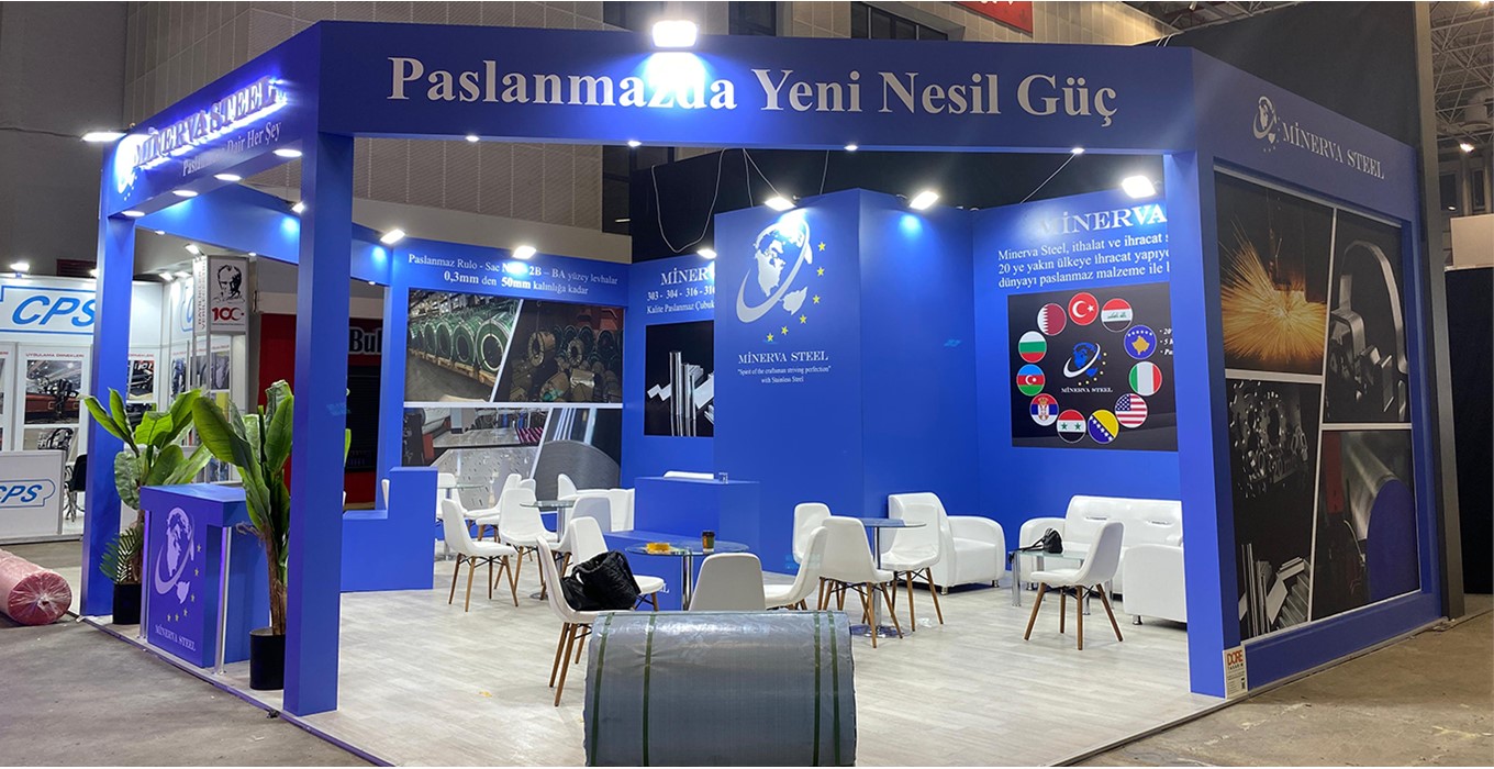 Ahşap Fuar Standı Minerva Metal Expo Fuarı 2025