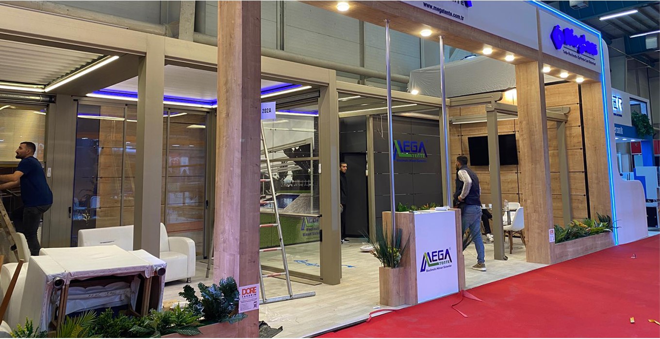 Ahşap Fuar Standı Mega Tente Kapı Pencere Fuarı 2025